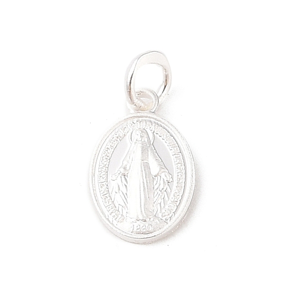 PandaHall 999 Sterling Silver Oval with Virgin Religious Medal Charms with Jump Rings, Silver, 14.5x9x1.5mm, Hole: 3.5mm Sterling Silver...
PandaHall 999 Sterling Silver Oval with Virgin Religious Medal Charms with Jump Rings, Silver, 14.5x9x1.5mm, Hole: 3.5mm Sterling Silver...