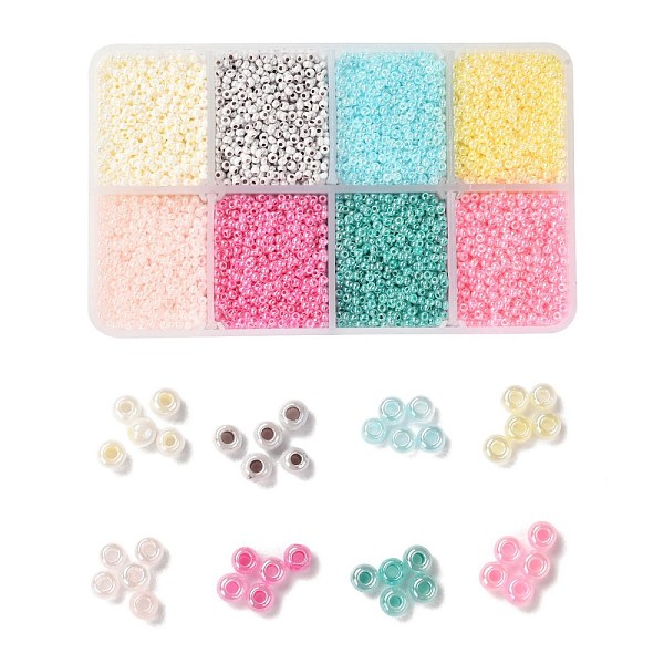PandaHall 21500PCS 12/0 Grade A Round Glass Seed Beads, Ceylon, Mixed Color, Beads: 25g/color, about 21500pcs/box Glass Multicolor
PandaHall 21500PCS 12/0 Grade A Round Glass Seed Beads, Ceylon, Mixed Color, Beads: 25g/color, about 21500pcs/box Glass Multicolor