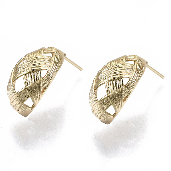 PandaHall Brass Half Hoop Earrings, Stud Earring, with Stainless Steel Pins, Nickel Free, Horse Eye, Real 18K Gold Plated, 25x19mm, Pin...
PandaHall Brass Half Hoop Earrings, Stud Earring, with Stainless Steel Pins, Nickel Free, Horse Eye, Real 18K Gold Plated, 25x19mm, Pin...