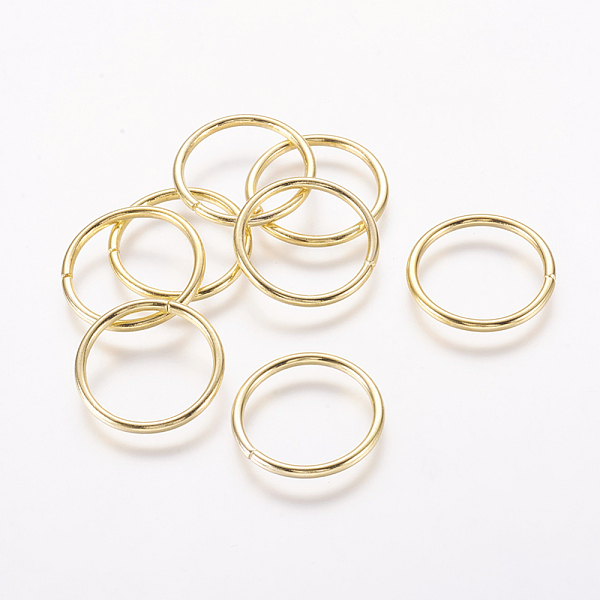 PandaHall Iron Jump Rings, Open Jump Rings, Cadmium Free & Lead Free, Golden Color, 13 Gauge, 20x1.8mm, Inner Diameter: 16.4mm, about...
PandaHall Iron Jump Rings, Open Jump Rings, Cadmium Free & Lead Free, Golden Color, 13 Gauge, 20x1.8mm, Inner Diameter: 16.4mm, about...