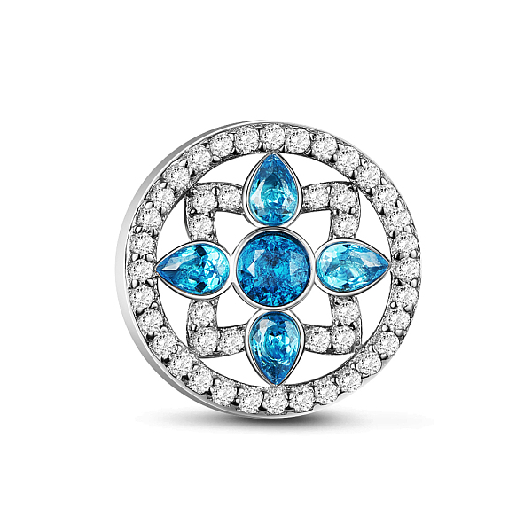 PandaHall TINYSAND 925 Sterling Silver Cubic Zirconia European Bead, Flower and Square in Round, Blue Zircon, 13.03x13.1x10.47mm, Hole..., Cyan
PandaHall TINYSAND 925 Sterling Silver Cubic Zirconia European Bead, Flower and Square in Round, Blue Zircon, 13.03x13.1x10.47mm, Hole..., Cyan