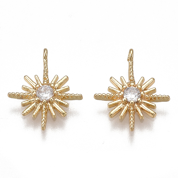 PandaHall Brass Charms, Nickel Free, Real 18K Gold Plated, with Cubic Zirconia, Star, Clear, 13x11x2mm, Hole: 0.9mm Brass+Cubic Zirconia...
PandaHall Brass Charms, Nickel Free, Real 18K Gold Plated, with Cubic Zirconia, Star, Clear, 13x11x2mm, Hole: 0.9mm Brass+Cubic Zirconia...