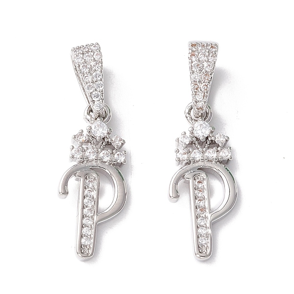 PandaHall Eco-Friendly Brass Micro Pave Cubic Zirconia Pendants, Long-Lasting Plated, Real Platinum Plated, Cadmium Free & Lead Free, Letter...
PandaHall Eco-Friendly Brass Micro Pave Cubic Zirconia Pendants, Long-Lasting Plated, Real Platinum Plated, Cadmium Free & Lead Free, Letter...
