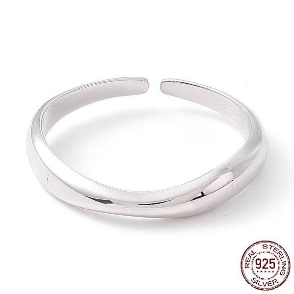 PandaHall Rhodium Plated 925 Sterling Silver Cuff Ring for Girl Women, Adjustable Twist Plain Dome Open Ring, Platinum, US Size 6(16.5mm)...
PandaHall Rhodium Plated 925 Sterling Silver Cuff Ring for Girl Women, Adjustable Twist Plain Dome Open Ring, Platinum, US Size 6(16.5mm)...