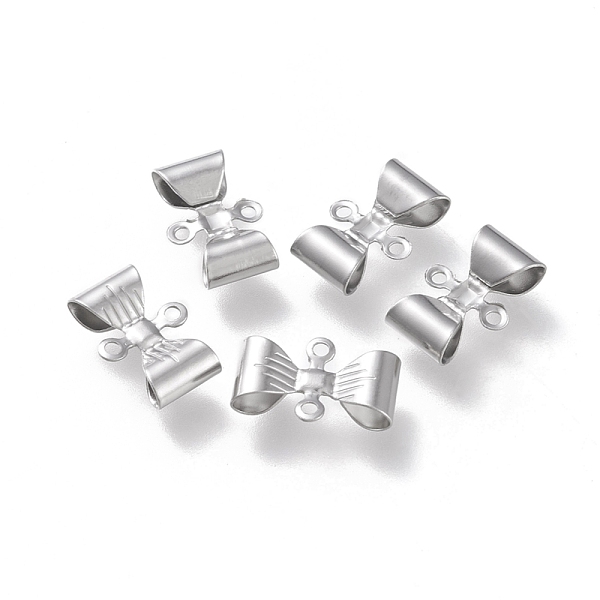 PandaHall 304 Stainless Steel Links Connectors, Bowknot, Stainless Steel Color, 8x12x3mm, Hole: 1mm 304 Stainless Steel Bowknot
PandaHall 304 Stainless Steel Links Connectors, Bowknot, Stainless Steel Color, 8x12x3mm, Hole: 1mm 304 Stainless Steel Bowknot
