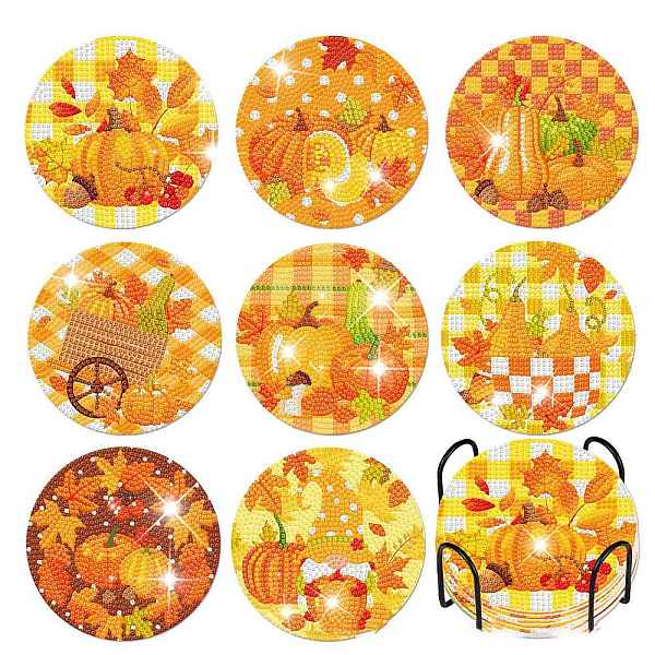 PandaHall Thanksgiving Day Theme DIY Diamond Painting Acrylic Cup Mat Kits, including Cork Mat, Iron Coaster Stand, Resin Rhinestones..., Multicolor
PandaHall Thanksgiving Day Theme DIY Diamond Painting Acrylic Cup Mat Kits, including Cork Mat, Iron Coaster Stand, Resin Rhinestones..., Multicolor
