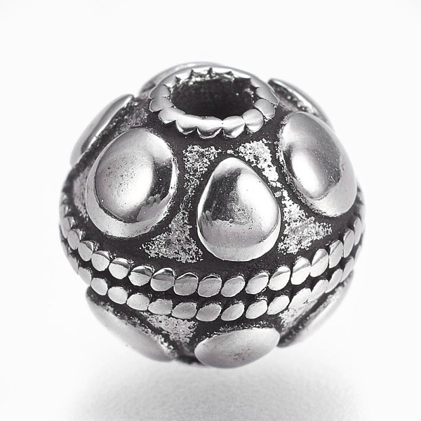 PandaHall 304 Stainless Steel Beads, Rondelle, Antique Silver, 9x8.5mm, Hole: 2mm 304 Stainless Steel Rondelle
PandaHall 304 Stainless Steel Beads, Rondelle, Antique Silver, 9x8.5mm, Hole: 2mm 304 Stainless Steel Rondelle