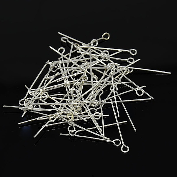 PandaHall Iron Eye Pin, Cadmium Free & Lead Free, Silver, 26x0.7mm, Hole: 2mm, about 11000pcs/1000g Iron
PandaHall Iron Eye Pin, Cadmium Free & Lead Free, Silver, 26x0.7mm, Hole: 2mm, about 11000pcs/1000g Iron