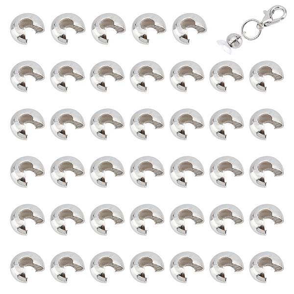 PandaHall Unicraftale 150Pcs 304 Stainless Steel Crimp Beads Covers, Stainless Steel Color, 4.5mm, Hole: 2mm 304 Stainless Steel
PandaHall Unicraftale 150Pcs 304 Stainless Steel Crimp Beads Covers, Stainless Steel Color, 4.5mm, Hole: 2mm 304 Stainless Steel