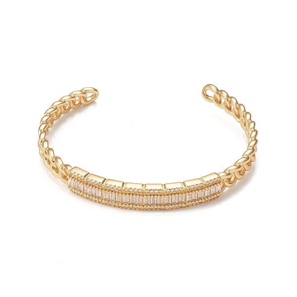 PandaHall Rack Plating Brass Micro Pave Cubic Zirconia Cuff Bangle, Long-Lasting Plated Curb Chains Bangles, Cadmium Free & Lead Free, Real..., Clear
PandaHall Rack Plating Brass Micro Pave Cubic Zirconia Cuff Bangle, Long-Lasting Plated Curb Chains Bangles, Cadmium Free & Lead Free, Real..., Clear