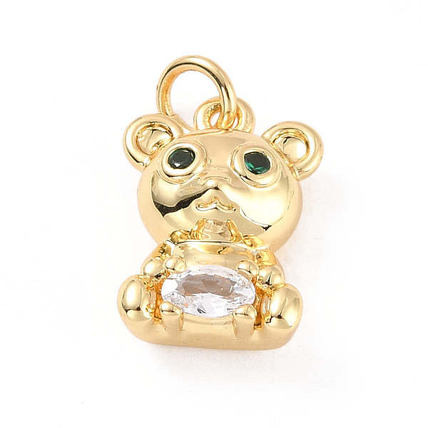 PandaHall Rack Plating Brass Micro Pave Cubic Zirconia Pendants, with Jump Ring, Cadmium Free & Lead Free, Bear, Real 18K Gold Plated..., Green
PandaHall Rack Plating Brass Micro Pave Cubic Zirconia Pendants, with Jump Ring, Cadmium Free & Lead Free, Bear, Real 18K Gold Plated..., Green
