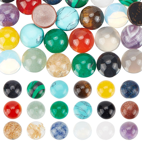 PandaHall HOBBIESAY 36Pcs 18 Styles Mixed Gemstone Cabochons, Half Round/Dome, Mixed Dyed and Undyed, 8x4mm, 2pcs/style Mixed Stone Half...
PandaHall HOBBIESAY 36Pcs 18 Styles Mixed Gemstone Cabochons, Half Round/Dome, Mixed Dyed and Undyed, 8x4mm, 2pcs/style Mixed Stone Half...