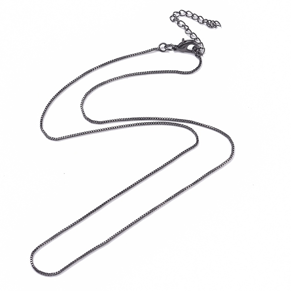 PandaHall Brass Venetian Chain, Box Chain Necklaces, with Lobster Claw Clasps and Chain Extender, Long-Lasting Plated, Gunmetal, 16.65 inch...
PandaHall Brass Venetian Chain, Box Chain Necklaces, with Lobster Claw Clasps and Chain Extender, Long-Lasting Plated, Gunmetal, 16.65 inch...