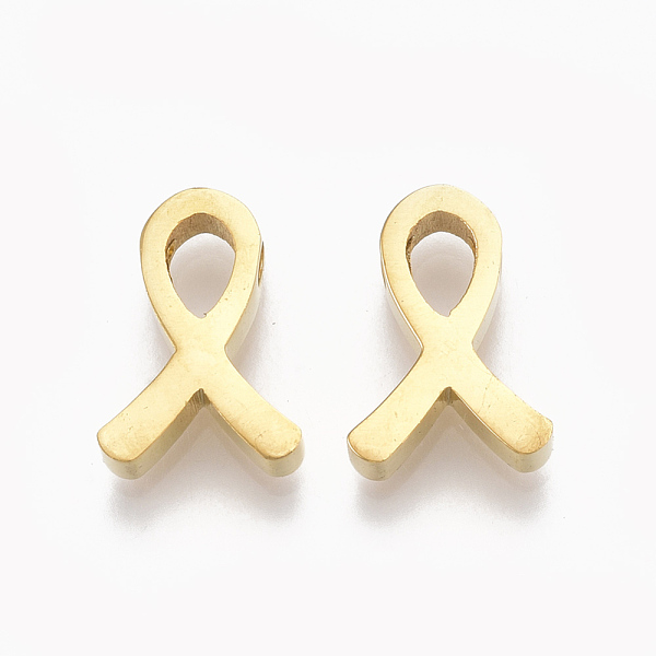 PandaHall 304 Stainless Steel Pendants, Awareness Ribbon, Golden, 12x9x3mm, Hole: 1.8mm 304 Stainless Steel Awareness Ribbon
PandaHall 304 Stainless Steel Pendants, Awareness Ribbon, Golden, 12x9x3mm, Hole: 1.8mm 304 Stainless Steel Awareness Ribbon