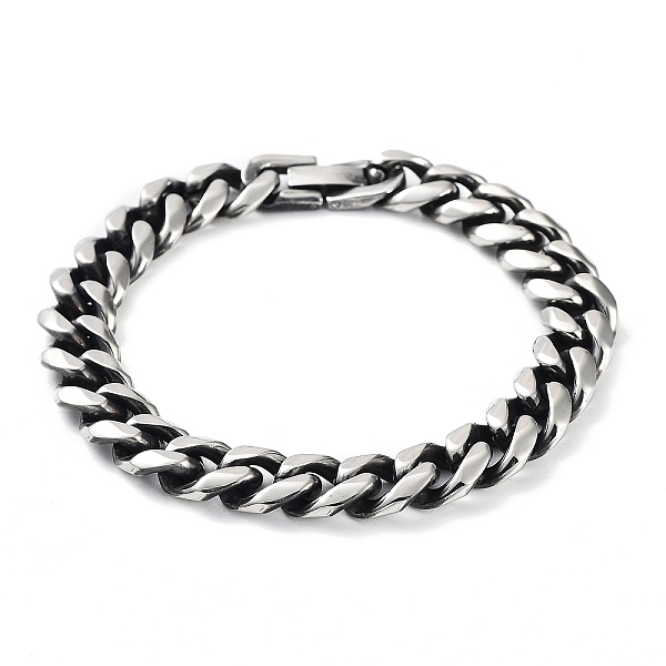PandaHall 304 Stainless Steel Cuban Link Chains Bracelets for Men, Stainless Steel Color, 8-1/4 inch(21.1cm) 304 Stainless Steel
PandaHall 304 Stainless Steel Cuban Link Chains Bracelets for Men, Stainless Steel Color, 8-1/4 inch(21.1cm) 304 Stainless Steel