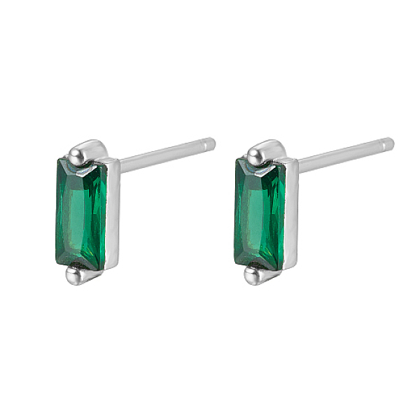 PandaHall Cubic Zirconia Rectangle Stud Earrings, Silver 925 Sterling Silver Post Earrings, with 925 Stamp, Dark Green, 7.8x3mm Cubic...
PandaHall Cubic Zirconia Rectangle Stud Earrings, Silver 925 Sterling Silver Post Earrings, with 925 Stamp, Dark Green, 7.8x3mm Cubic...