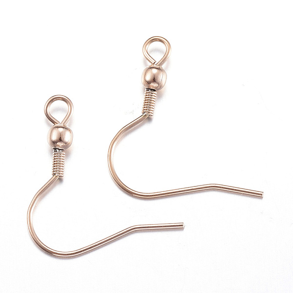 PandaHall Ion Plating(IP) 304 Stainless Steel Earring Hooks, with Horizontal Loop, Rose Gold, 20x19mm, Hole: 2mm, 20 Gauge, Pin: 0.8mm 304...
PandaHall Ion Plating(IP) 304 Stainless Steel Earring Hooks, with Horizontal Loop, Rose Gold, 20x19mm, Hole: 2mm, 20 Gauge, Pin: 0.8mm 304...