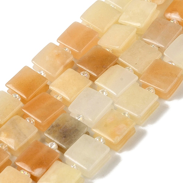 PandaHall Natural Pink Aventurine Beads Strands, Square, with Seed Beads, 10~10.5x10~10.5x5~5.5mm, Hole: 1.6mm, about 32pcs/strand...
PandaHall Natural Pink Aventurine Beads Strands, Square, with Seed Beads, 10~10.5x10~10.5x5~5.5mm, Hole: 1.6mm, about 32pcs/strand...