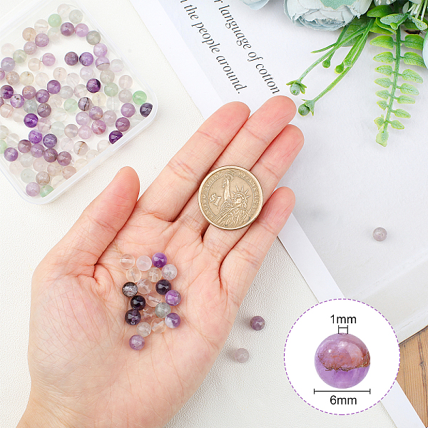 PandaHall OLYCRAFT 126Pcs Natural Purple Fluorite Beads 6mm Undyed Energy Beads Round Loose Gemstone Beads for Bracelet Necklace Jewelry...
PandaHall OLYCRAFT 126Pcs Natural Purple Fluorite Beads 6mm Undyed Energy Beads Round Loose Gemstone Beads for Bracelet Necklace Jewelry...