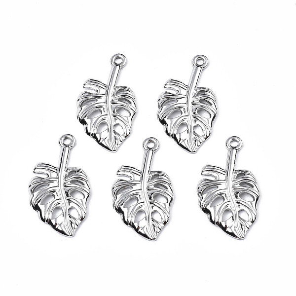 PandaHall 304 Stainless Steel Pendants, Tropical Leaf Charms, Monstera Leaf, Stainless Steel Color, 35x19.5x2.5mm, Hole: 2mm 304 Stainless...
PandaHall 304 Stainless Steel Pendants, Tropical Leaf Charms, Monstera Leaf, Stainless Steel Color, 35x19.5x2.5mm, Hole: 2mm 304 Stainless...