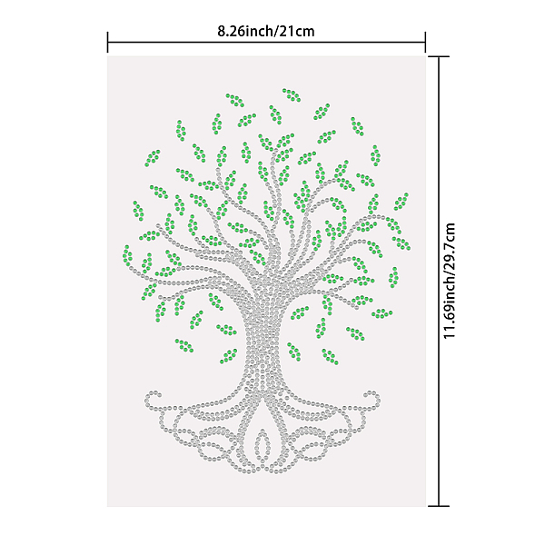 PandaHall Glass Hotfix Rhinestone, Iron on Appliques, Costume Accessories, for Clothes, Bags, Pants, Tree of Life Pattern, 297x210mm Glass...
PandaHall Glass Hotfix Rhinestone, Iron on Appliques, Costume Accessories, for Clothes, Bags, Pants, Tree of Life Pattern, 297x210mm Glass...