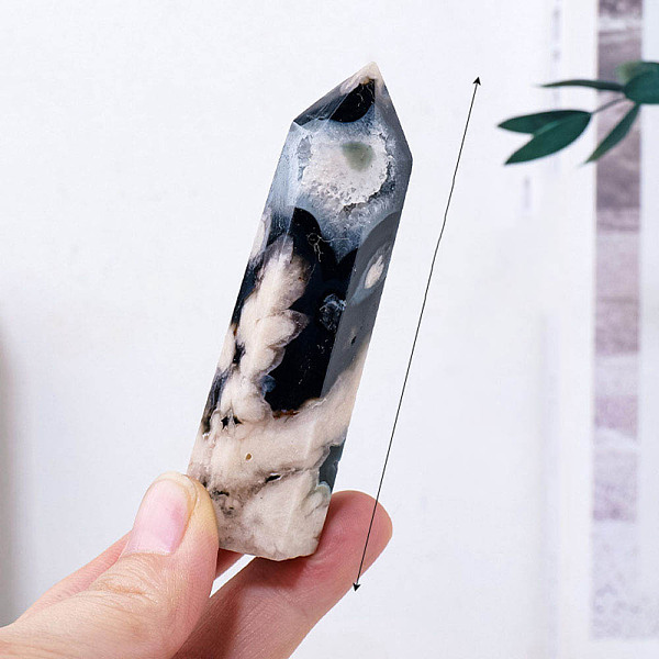 PandaHall Natural Black Cherry Blossom Agate Decoration Single Point Hexagonal, Energy Home Decoration., 50~70mm Cherry Blossom Agate...
PandaHall Natural Black Cherry Blossom Agate Decoration Single Point Hexagonal, Energy Home Decoration., 50~70mm Cherry Blossom Agate...