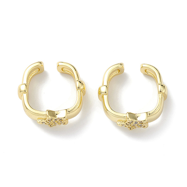 PandaHall Clear Cubic Zirconia Star Cuff Earring, Rack Plating Brass Jewelry for Women, Lead Free & Cadmium Free, Real 18K Gold Plated...
PandaHall Clear Cubic Zirconia Star Cuff Earring, Rack Plating Brass Jewelry for Women, Lead Free & Cadmium Free, Real 18K Gold Plated...