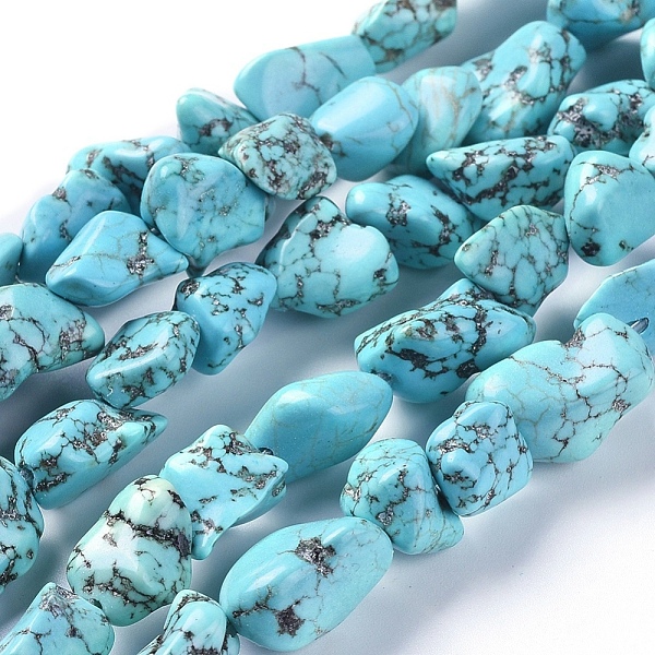PandaHall Natural Magnesite Beads Strands, Dyed, Nuggets, 10~16x7~12mm, Hole: 1mm, about 9.6 inch(24.5cm) Magnesite Nuggets
PandaHall Natural Magnesite Beads Strands, Dyed, Nuggets, 10~16x7~12mm, Hole: 1mm, about 9.6 inch(24.5cm) Magnesite Nuggets