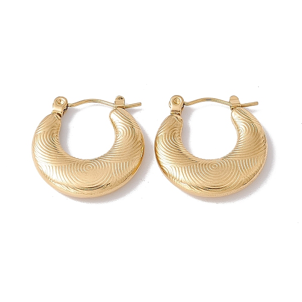 PandaHall Ion Plating(IP) 304 Stainless Steel Croissant Hoop Earrings for Women, Golden, 20.5x20x3.5mm, Pin: 0.7mm 304 Stainless Steel Round
PandaHall Ion Plating(IP) 304 Stainless Steel Croissant Hoop Earrings for Women, Golden, 20.5x20x3.5mm, Pin: 0.7mm 304 Stainless Steel Round