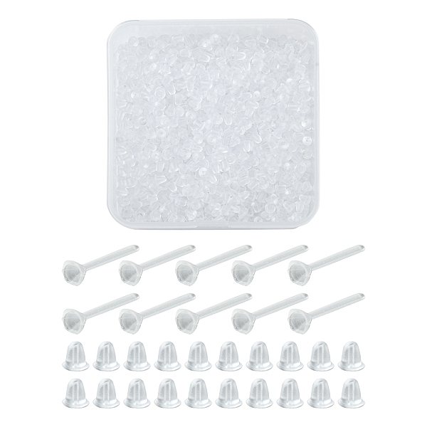 PandaHall 500Pcs Plastic Stud Earring Settings for Rhinestone, with 1000Pcs Bell Ear Nuts, Clear, 12x3mm, Pin: 0.8mm, Fit for 2.5mm...
PandaHall 500Pcs Plastic Stud Earring Settings for Rhinestone, with 1000Pcs Bell Ear Nuts, Clear, 12x3mm, Pin: 0.8mm, Fit for 2.5mm...