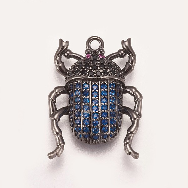 PandaHall Brass Micro Pave Cubic Zirconia Pendants, Beetle, Blue, Gunmetal, 22.5x16.5x4mm, Hole: 1.5mm Brass+Cubic Zirconia Beetle Blue
PandaHall Brass Micro Pave Cubic Zirconia Pendants, Beetle, Blue, Gunmetal, 22.5x16.5x4mm, Hole: 1.5mm Brass+Cubic Zirconia Beetle Blue