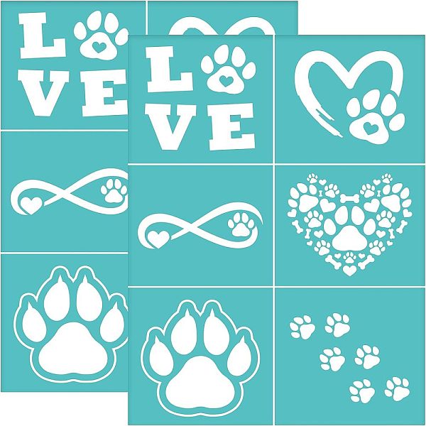 PandaHall OLYCRAFT 2Pcs Self-Adhesive Silk Screen Printing Stencil Paw Print Silk Screen Stencil Heart Infinity Paw Print Reusable Mesh..., Green
PandaHall OLYCRAFT 2Pcs Self-Adhesive Silk Screen Printing Stencil Paw Print Silk Screen Stencil Heart Infinity Paw Print Reusable Mesh..., Green