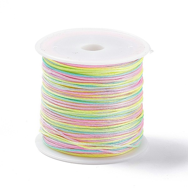 PandaHall 50M Segment Dyed Nylon Chinese Knotting Cord, for DIY Jewelry Making, Colorful, 0.8mm, about 54.68 Yards(50m)/Roll Nylon
PandaHall 50M Segment Dyed Nylon Chinese Knotting Cord, for DIY Jewelry Making, Colorful, 0.8mm, about 54.68 Yards(50m)/Roll Nylon