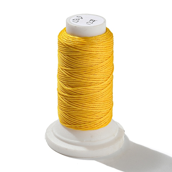 PandaHall Flat Waxed Polyester Cord, for Leather Sewing Stitching, Yellow, 0.8mm, about 54.68 yards(50m)/roll Waxed Polyester Cord Flat...
PandaHall Flat Waxed Polyester Cord, for Leather Sewing Stitching, Yellow, 0.8mm, about 54.68 yards(50m)/roll Waxed Polyester Cord Flat...
