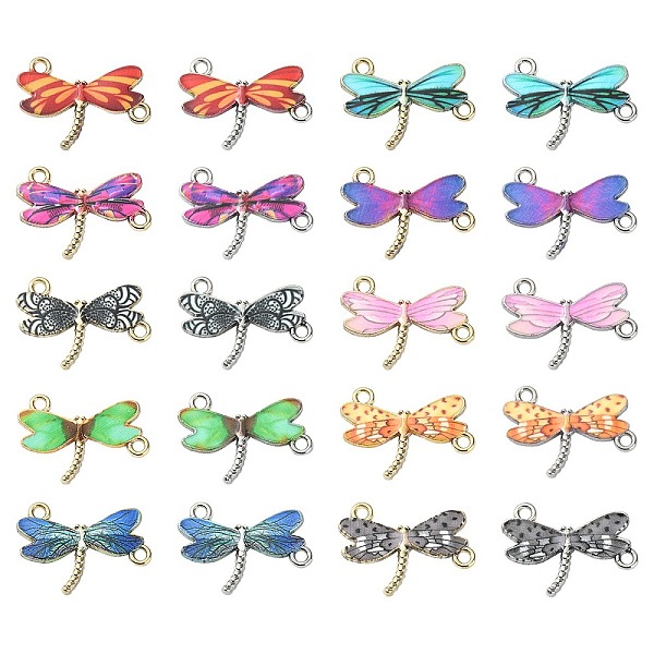 PandaHall 20Pcs Alloy Enamel Connector Charms, Dragonfly Links, Mixed Color, 23x17x1.8mm, Hole: 1.8mm Alloy+Enamel Dragonfly Multicolor
PandaHall 20Pcs Alloy Enamel Connector Charms, Dragonfly Links, Mixed Color, 23x17x1.8mm, Hole: 1.8mm Alloy+Enamel Dragonfly Multicolor
