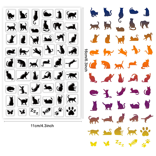 PandaHall CRASPIRE Cats Clear Stamps for Card Making Decoration Scrapbooking, Cat Footprint Scratches Silicone Rubber Stamp for Embossing...
PandaHall CRASPIRE Cats Clear Stamps for Card Making Decoration Scrapbooking, Cat Footprint Scratches Silicone Rubber Stamp for Embossing...
