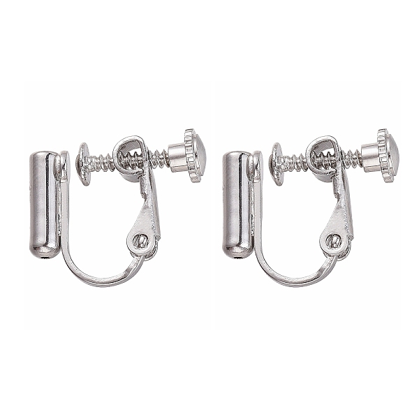 PandaHall Brass Screw Clip-on Earring Converters Findings, Spiral Ear Clip, for Non-Pierced Ears, Real Platinum Plated, 14x16x5mm, Hole... 
PandaHall Brass Screw Clip-on Earring Converters Findings, Spiral Ear Clip, for Non-Pierced Ears, Real Platinum Plated, 14x16x5mm, Hole...