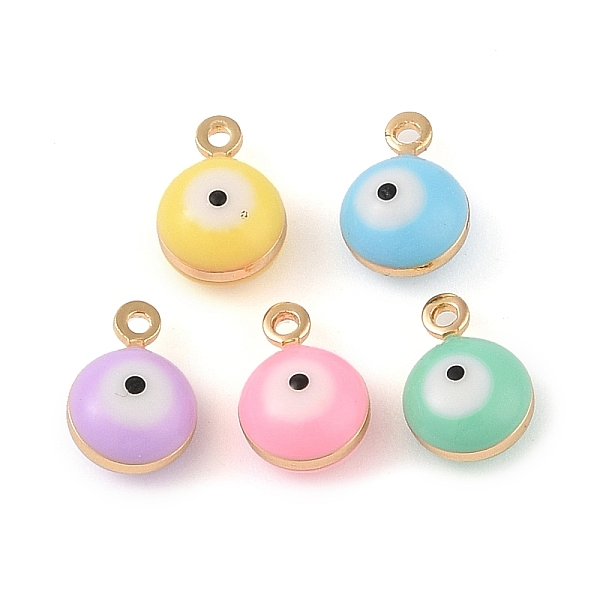 PandaHall Brass Enamel Pendants, Real 18K Gold Plated, Evil Eye Charms, Mixed Color, 9.5x6.5x4.5~6mm, Hole: 1mm Brass+Enamel Evil Eye..., Multicolor
PandaHall Brass Enamel Pendants, Real 18K Gold Plated, Evil Eye Charms, Mixed Color, 9.5x6.5x4.5~6mm, Hole: 1mm Brass+Enamel Evil Eye..., Multicolor