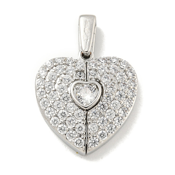 PandaHall Rack Plating Brass Micro Pave Clear Cubic Zirconia Pendants, Cadmium Free & Lead Free, Long-Lasting Plated, Platinum...
PandaHall Rack Plating Brass Micro Pave Clear Cubic Zirconia Pendants, Cadmium Free & Lead Free, Long-Lasting Plated, Platinum...