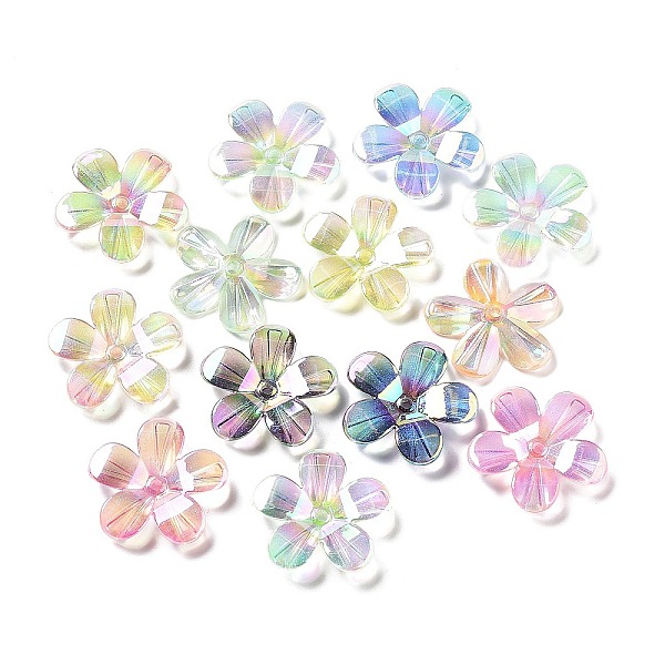 PandaHall UV Plating Transparent Acrylic Bead Caps, Iridescent, Flower, Mixed Color, 28.5x29.5x5mm, Hole: 2mm Acrylic Multicolor
PandaHall UV Plating Transparent Acrylic Bead Caps, Iridescent, Flower, Mixed Color, 28.5x29.5x5mm, Hole: 2mm Acrylic Multicolor