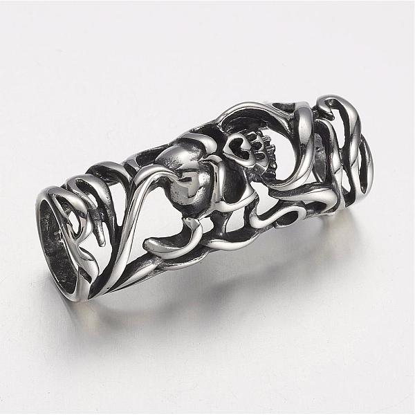 PandaHall 304 Stainless Steel Beads, Hollow Tube Beads, Antique Silver, 34x13x12mm, Hole: 9.5mm 304 Stainless Steel Column
PandaHall 304 Stainless Steel Beads, Hollow Tube Beads, Antique Silver, 34x13x12mm, Hole: 9.5mm 304 Stainless Steel Column