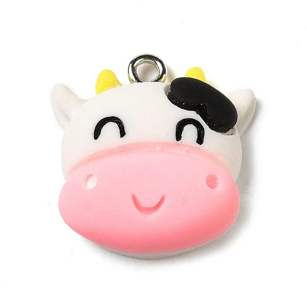 PandaHall Opaque Resin Pendants, Cow Head Charms with Platinum Plated Iron Loops, Pink, 21x20x7.5mm, Hole: 2mm Iron+Resin Cattle Pink
PandaHall Opaque Resin Pendants, Cow Head Charms with Platinum Plated Iron Loops, Pink, 21x20x7.5mm, Hole: 2mm Iron+Resin Cattle Pink
