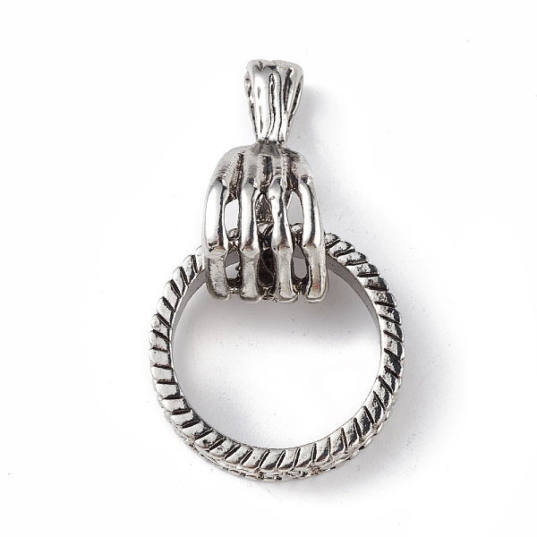 PandaHall Alloy Pendants, Cadmium Free & Lead Free, Skull with Ring Charm, Antique Silver, 31.5x23x13mm, Hole: 4x5.5mm Alloy Skull
PandaHall Alloy Pendants, Cadmium Free & Lead Free, Skull with Ring Charm, Antique Silver, 31.5x23x13mm, Hole: 4x5.5mm Alloy Skull