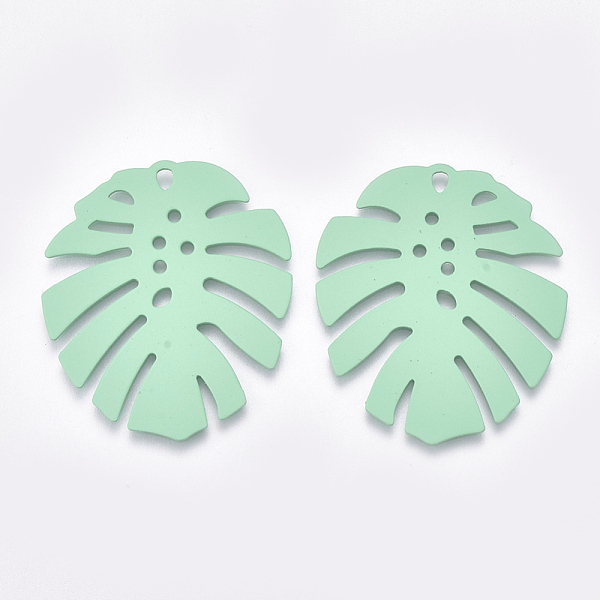 PandaHall Spray Painted Iron Pendants, Monstera Leaf, Aquamarine, 36x31.5x1mm, Hole: 1.5mm Iron Leaf Green
PandaHall Spray Painted Iron Pendants, Monstera Leaf, Aquamarine, 36x31.5x1mm, Hole: 1.5mm Iron Leaf Green
