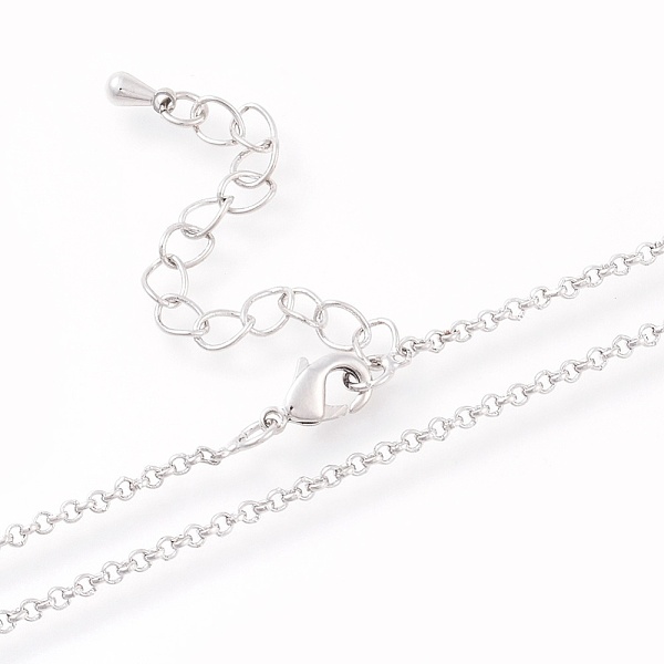PandaHall Brass Rolo Chain Necklaces Making, with Lobster Claw Clasps, Long-Lasting Plated, Platinum, 16.14 inch(410mm) Brass
PandaHall Brass Rolo Chain Necklaces Making, with Lobster Claw Clasps, Long-Lasting Plated, Platinum, 16.14 inch(410mm) Brass