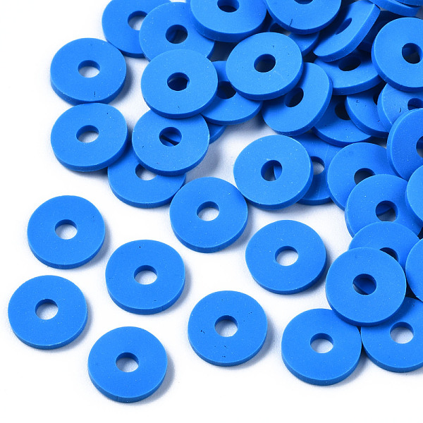 PandaHall Handmade Polymer Clay Beads, Disc/Flat Round, Heishi Beads, Blue, 8x0.5~1mm, Hole: 2mm, about 13000pcs/1000g Polymer Clay Disc...
PandaHall Handmade Polymer Clay Beads, Disc/Flat Round, Heishi Beads, Blue, 8x0.5~1mm, Hole: 2mm, about 13000pcs/1000g Polymer Clay Disc...