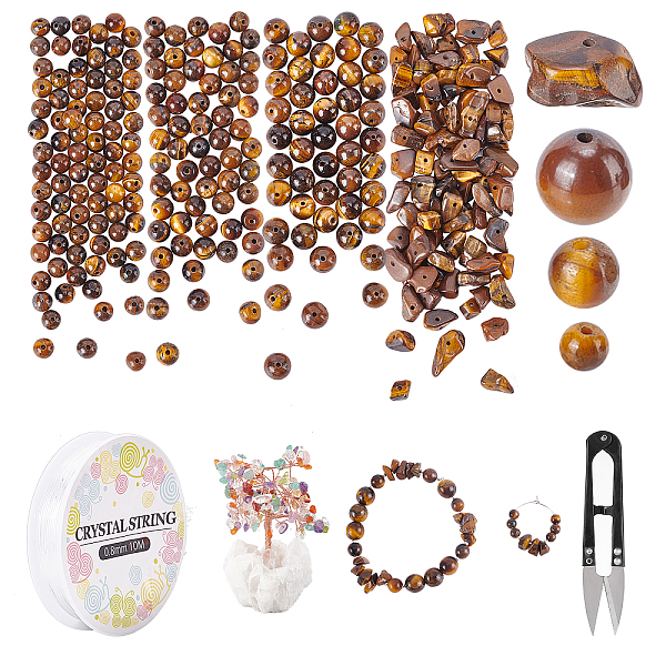 PandaHall SUNNYCLUE 1 Strand Tiger Eye Chip Beads & 3 Strand 4mm 6mm 8mm Tiger Eye Round Beads & 11 Yards Elastic Crystal Thread & Scissors...
PandaHall SUNNYCLUE 1 Strand Tiger Eye Chip Beads & 3 Strand 4mm 6mm 8mm Tiger Eye Round Beads & 11 Yards Elastic Crystal Thread & Scissors...
