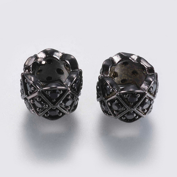 PandaHall Brass Micro Pave Cubic Zirconia Beads, Column, Black, Gunmetal, 8x6mm, Hole: 4.5mm Brass+Cubic Zirconia Column Black
PandaHall Brass Micro Pave Cubic Zirconia Beads, Column, Black, Gunmetal, 8x6mm, Hole: 4.5mm Brass+Cubic Zirconia Column Black