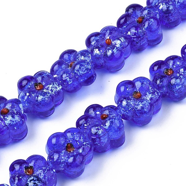 PandaHall Transparent Handmade Bumpy Lampwork Beads Strands, with Silver Glitter, Flower, Mauve, 13.5~14.5x14.5x8.5~10mm, Hole: 0.8~1.6mm..., Purple
PandaHall Transparent Handmade Bumpy Lampwork Beads Strands, with Silver Glitter, Flower, Mauve, 13.5~14.5x14.5x8.5~10mm, Hole: 0.8~1.6mm..., Purple