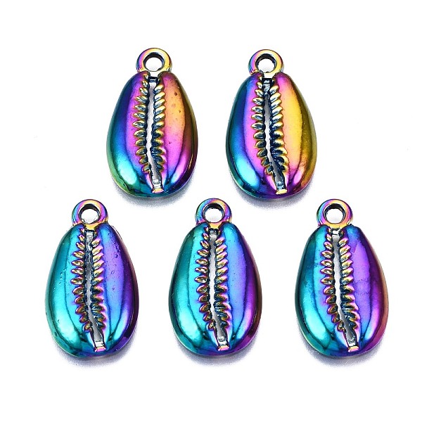 PandaHall Alloy Pendants, Cadmium Free & Nickel Free & Lead Free, Cowrie Shell Shape, Rainbow Color, 23x12.5x2mm, Hole: 2.5mm Alloy Shell...
PandaHall Alloy Pendants, Cadmium Free & Nickel Free & Lead Free, Cowrie Shell Shape, Rainbow Color, 23x12.5x2mm, Hole: 2.5mm Alloy Shell...